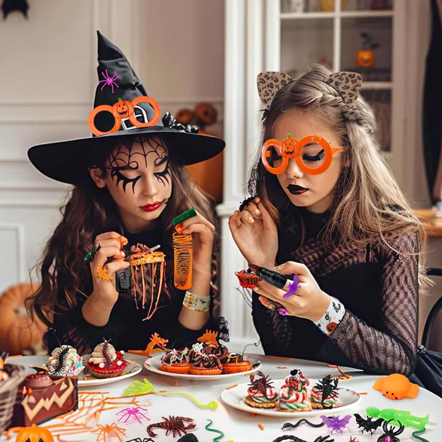 ASHONE Cat Ears Headband for Women Cheetah Ears Headband Costume Hair Accessories for Halloween Party Cosplay (Brown, One Size) - Image 4