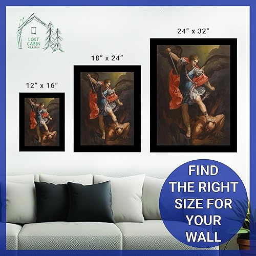 Miniatura 6 de Guido Reni 1636 de Lost Cabin San Miguel Arcángel  Impresión sin marco  Reproducción de pinturas de obras de arte finas  Póster decorativo enmarcado