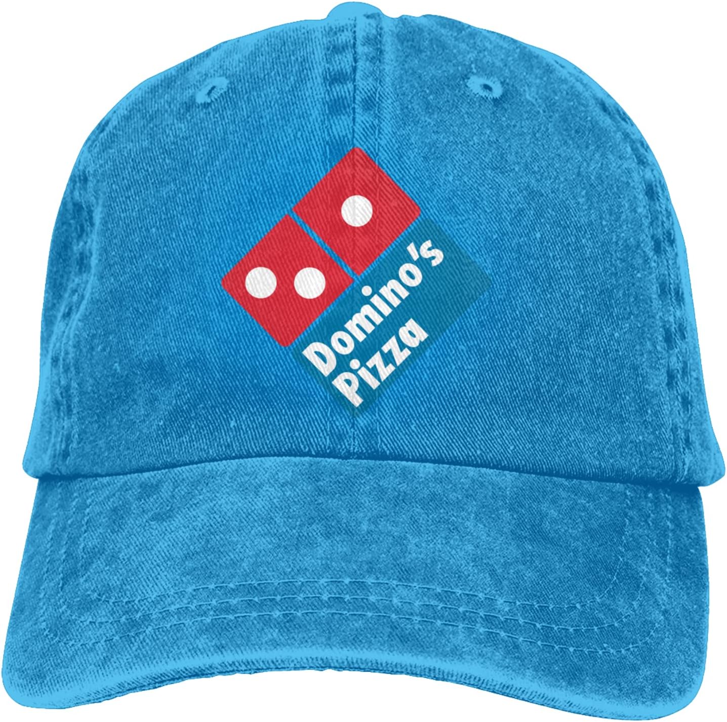 Dominos Pizza Logo Vintage Adjustable Hip Hop Baseball Unisex Plain Baseball Cowboy Hat Black