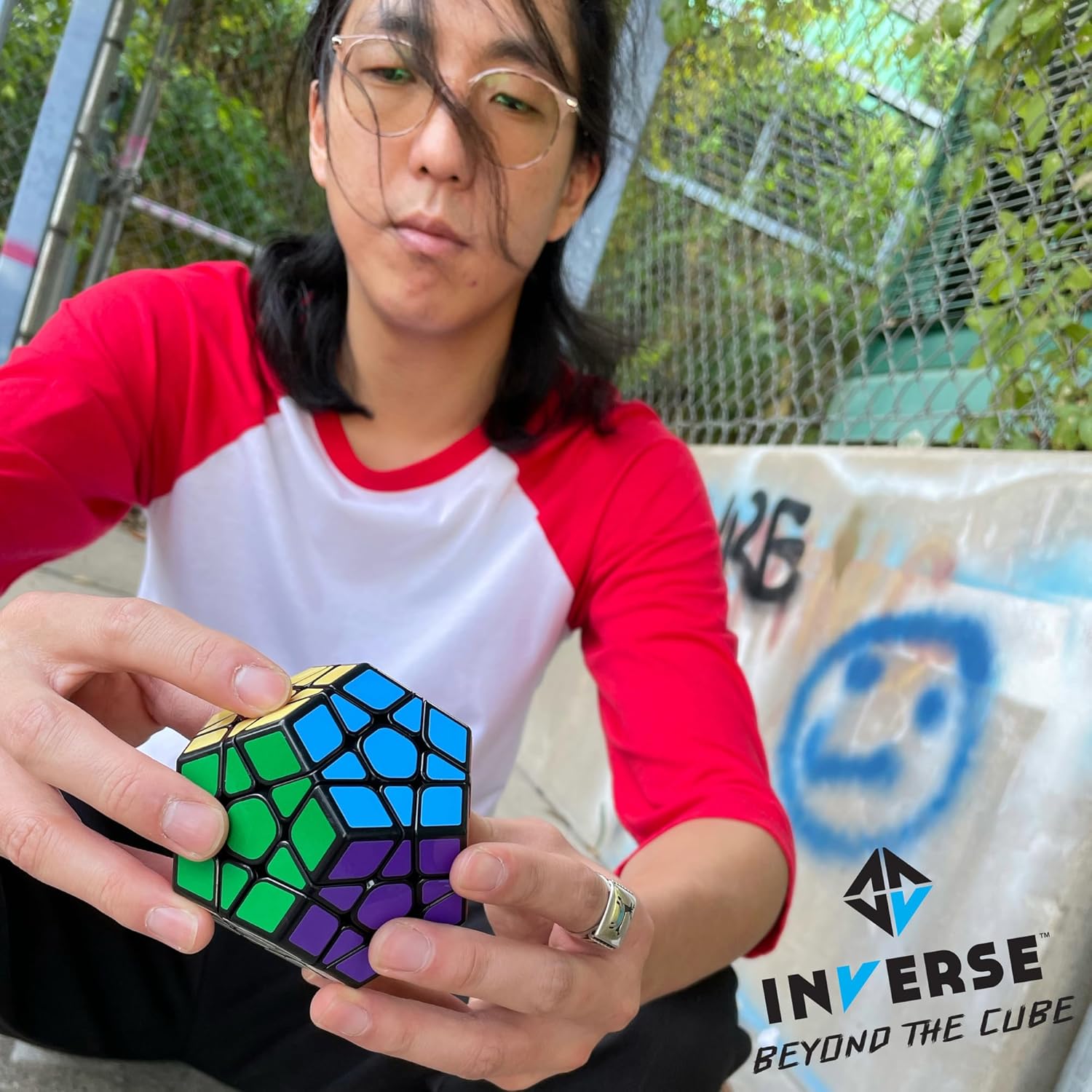 Project Genius | Inverse: Novalinx Twist & Solve Puzzle - Difficulty Level: Medium, 12- Sided Handheld Puzzle, Fun Décor & Gift Idea, Project Genius, Ages 8+