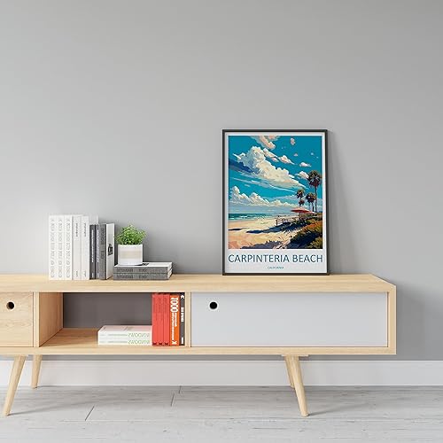 Miniatura 4 de Carpinteria Estatal Beach Travel Print Wall Art Carpinteria Beach Wall Hanging Decoración del hogar Carpinteria Beach Art Lovers California Art