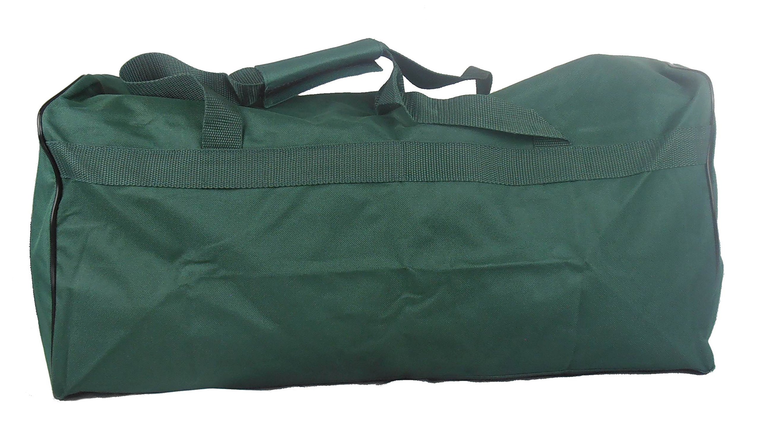 Bolsa de herramientas de lona resistente IPS con cierre de cremallera, bolsa de almacenamiento de equipaje para bricolaje, color verde