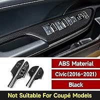 Vista 2 de Calcomanías para cubierta de panel de control de elevación de ventana de automóvil para Honda Civic 2016-2021, accesorios de 10ª