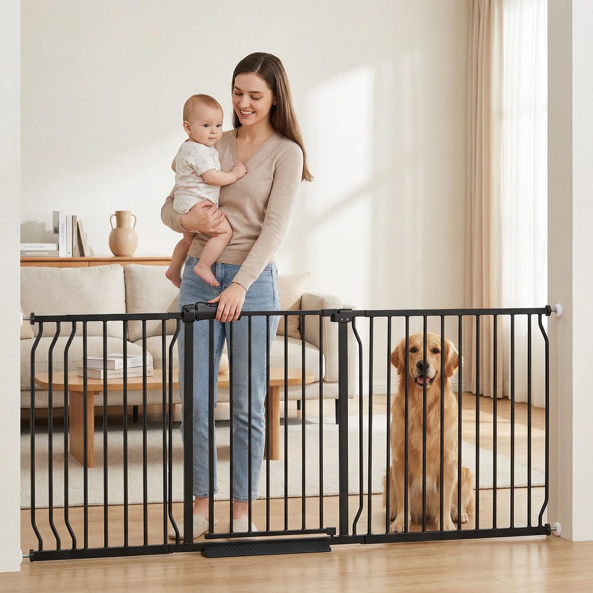COSEND Extra Wide Baby Dog Gate 86.3 Inch
