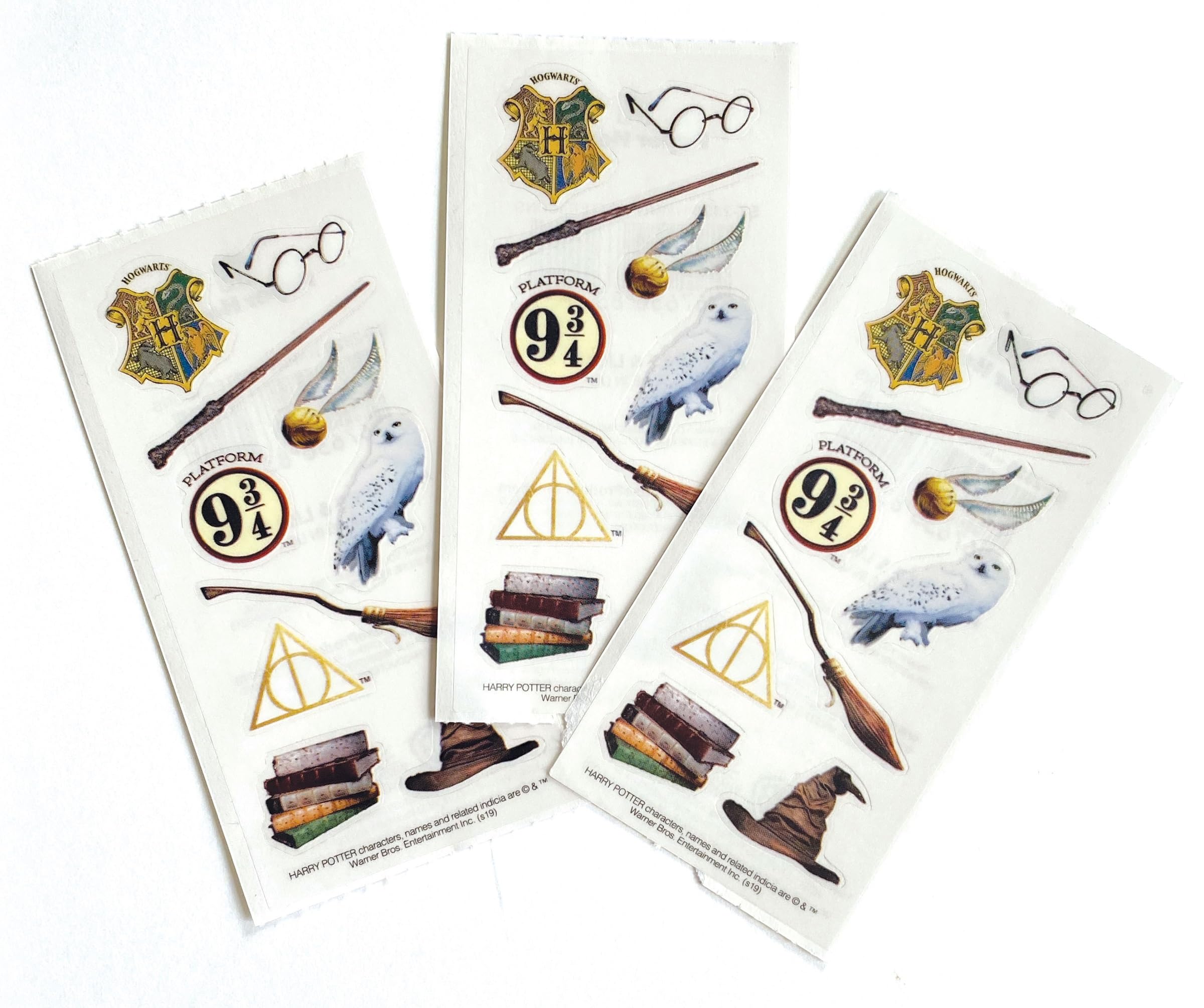 Paper House Productions Harry Potter Pack of 3 Sticker Half-Sheets for Crafts, Scrapbooking & Collecting - Icons