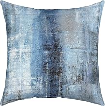 Erosebridal Ombre Throw Pillow Cover for Men Women,Oil Painting Pillow Cover 22x22 Set of 1,Grunge Navy Blue Cushion Cover,Farmhouse Watercolor Decorative Pillow Cover Fashion Living Room Decor