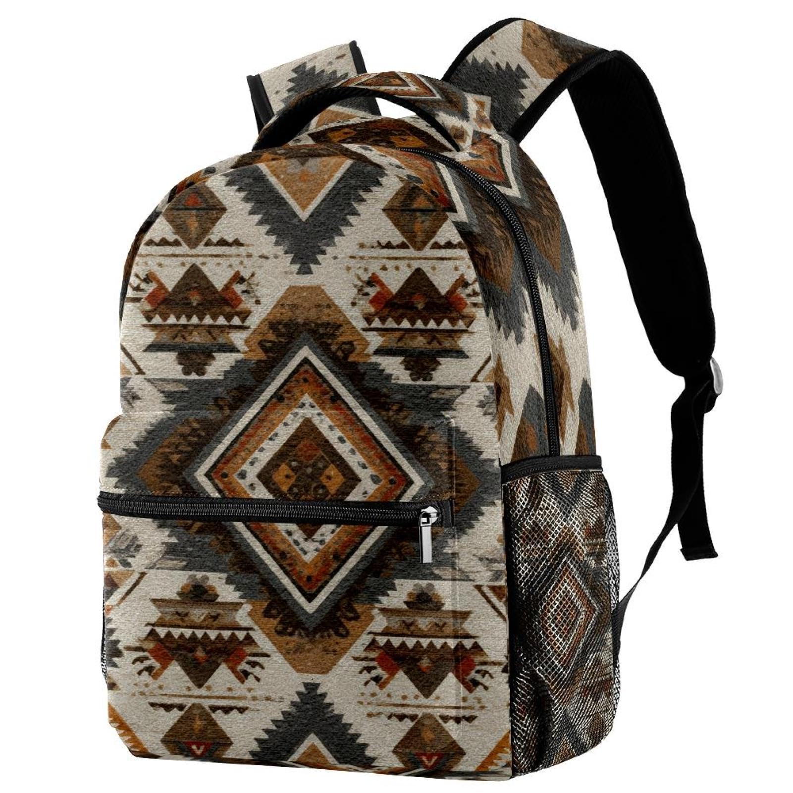 Mochila impermeable con textura de mármol y protección para laptop 7