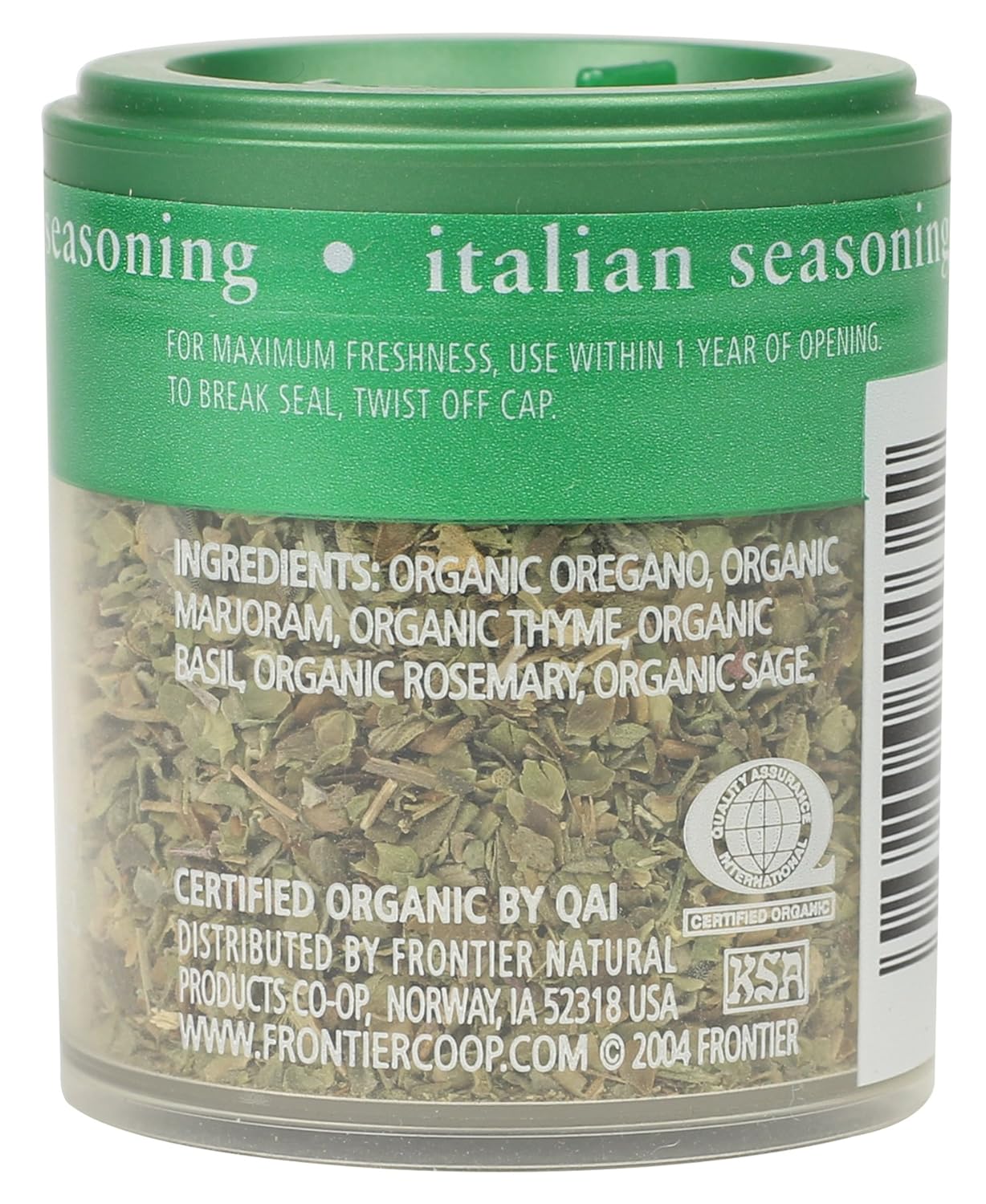 Simply Organic Italian Seasoning Certified Organic, .14-Ounce Containers (Pack of 6)