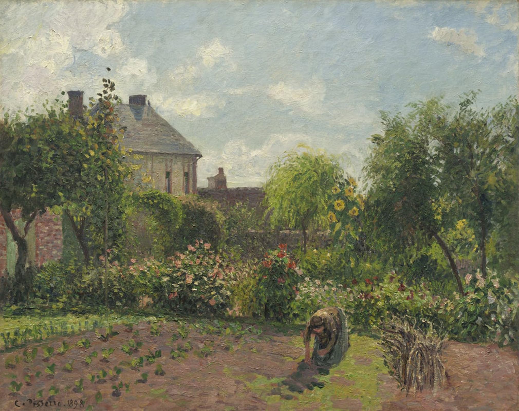 POSTERIIk Famous Print Pop Art Wall Art Graffiti the Artist's Garden At Eragny by Camille Jacob Pissarro Art Prints for Home Decor 60x90cm
