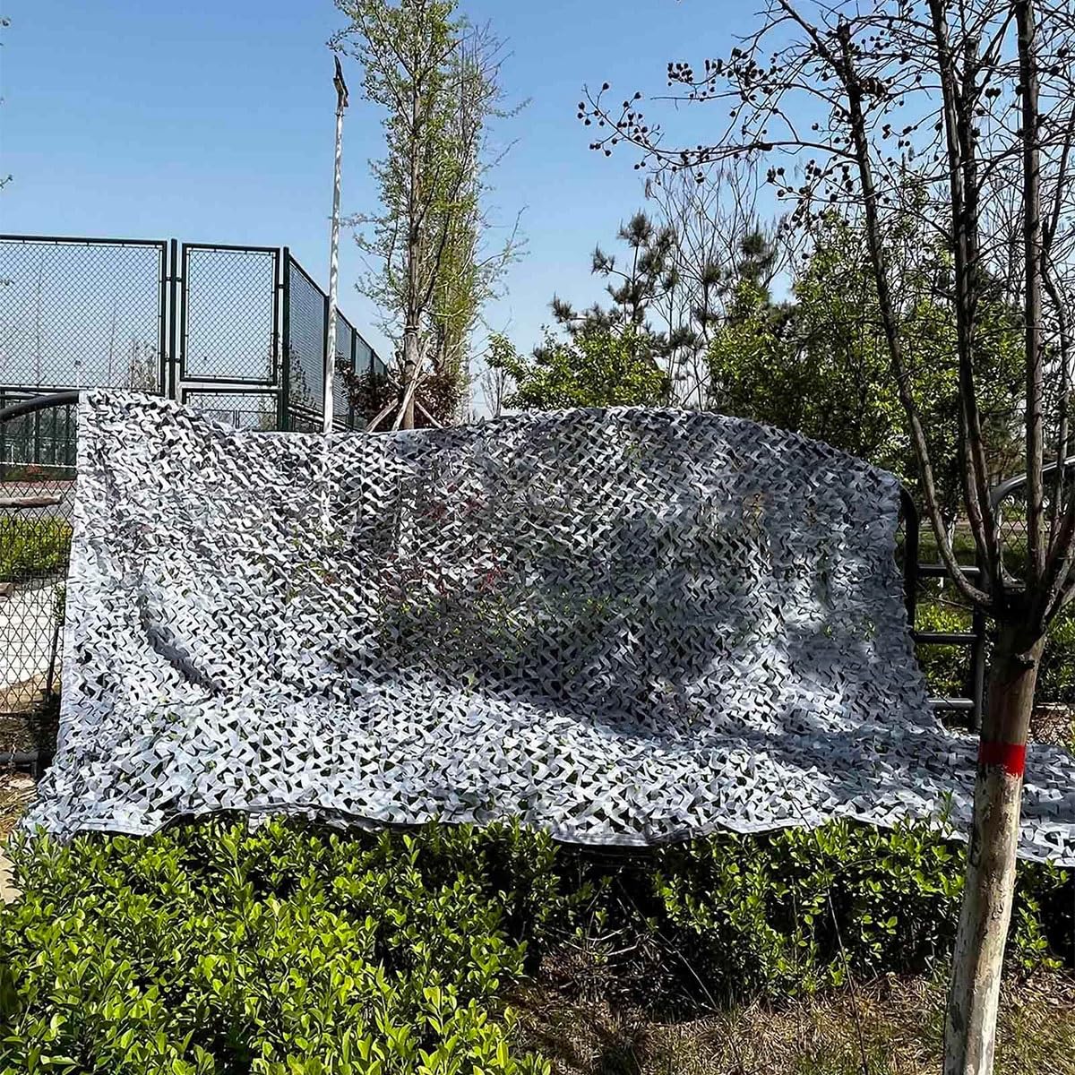 Tarnnetz Sonnenschutz 2x5 3x6 4x8 5x8 6x6 7x10m, UV-Schutz Camouflage Net Sichtschutz Tarnung Netz Für Dekoration, Jagd, Jalousien, Schießen, Camping(4m x 5m)