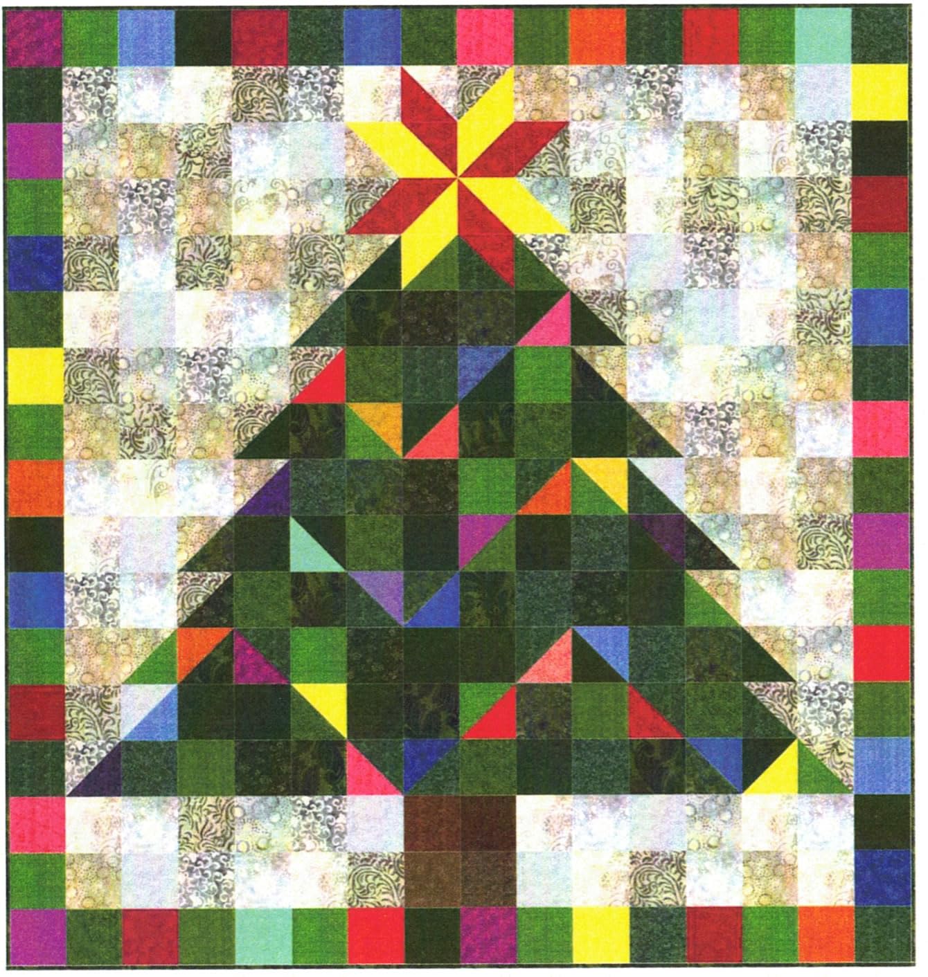 Playful Garland Quilt Pattern by Maple Hill Quilts, Christmas Wall Hanging, Great for Beginners