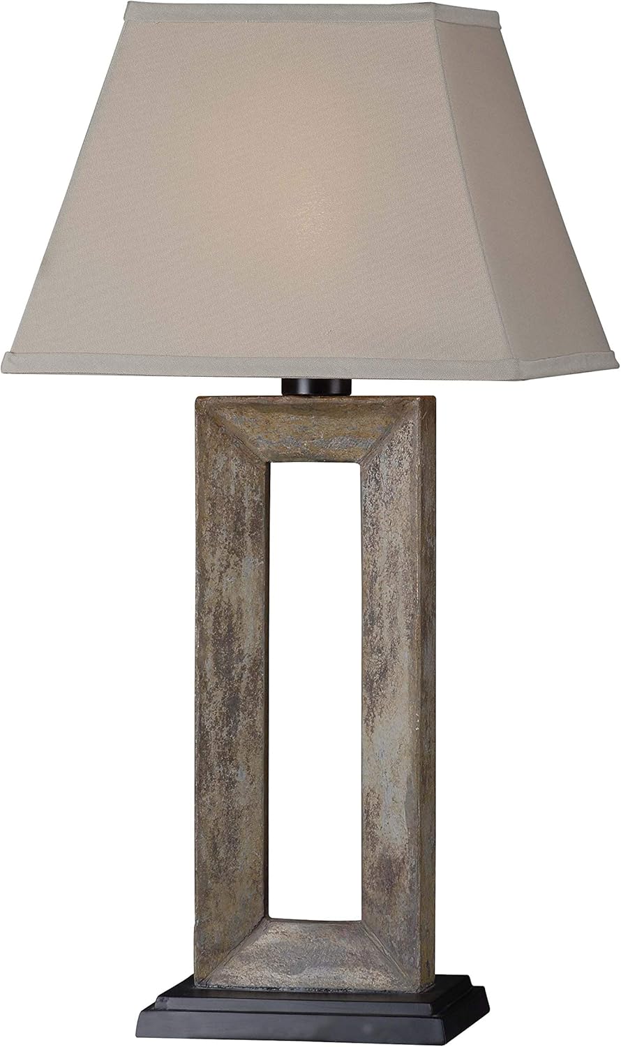 New Product Kenroy Home Rustic Outdoor Table Lamp ,31.75 Inch Height, 16 Inch Length, 13 Inch Width with Natural Slate