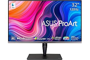 ASUS ProArt Display 32” 4K HDR Proart Monitor (PA32UCG-K)