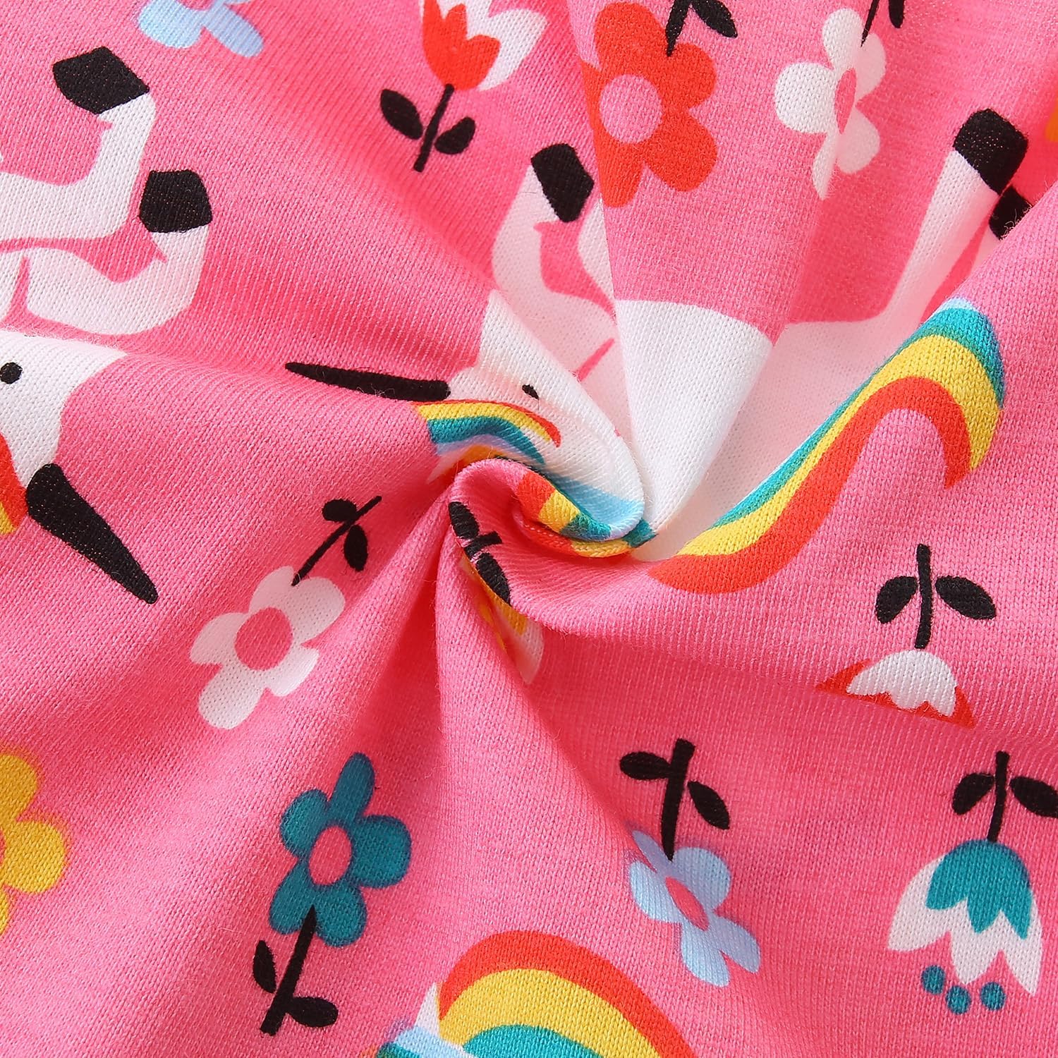 Bumeex Girl's Dresses Cotton Ruffle Sleeve Tiered Swing A-Line Cute Midi Casual Sundress - Image 7