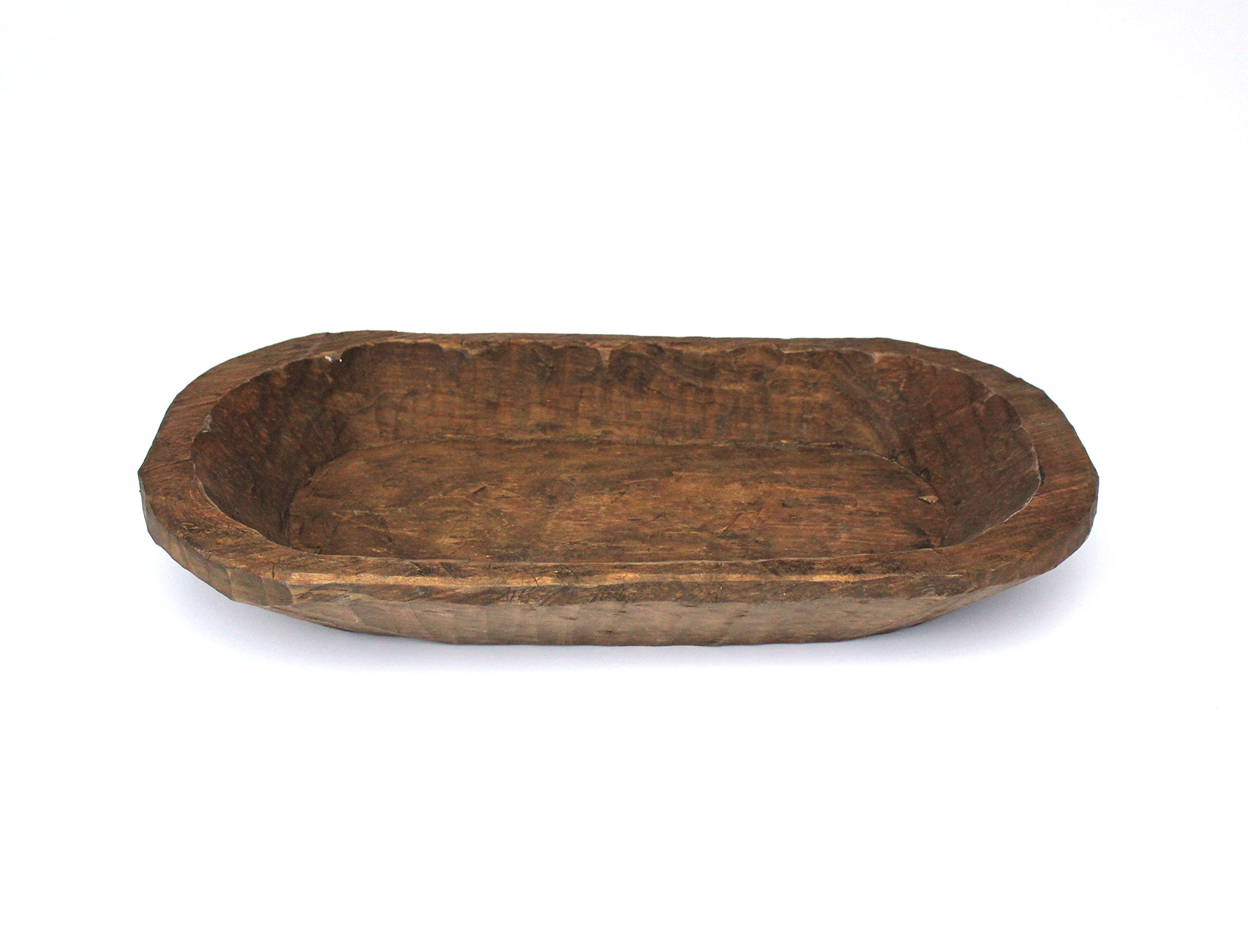Pan bowl de madera grueso para cocina ensaladera y panera