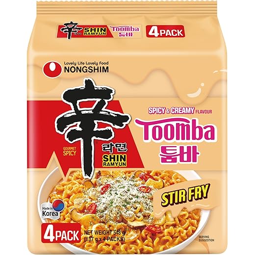 Shin Ramyun Spicy Stir Fry Noodles - Pack of 5 137g