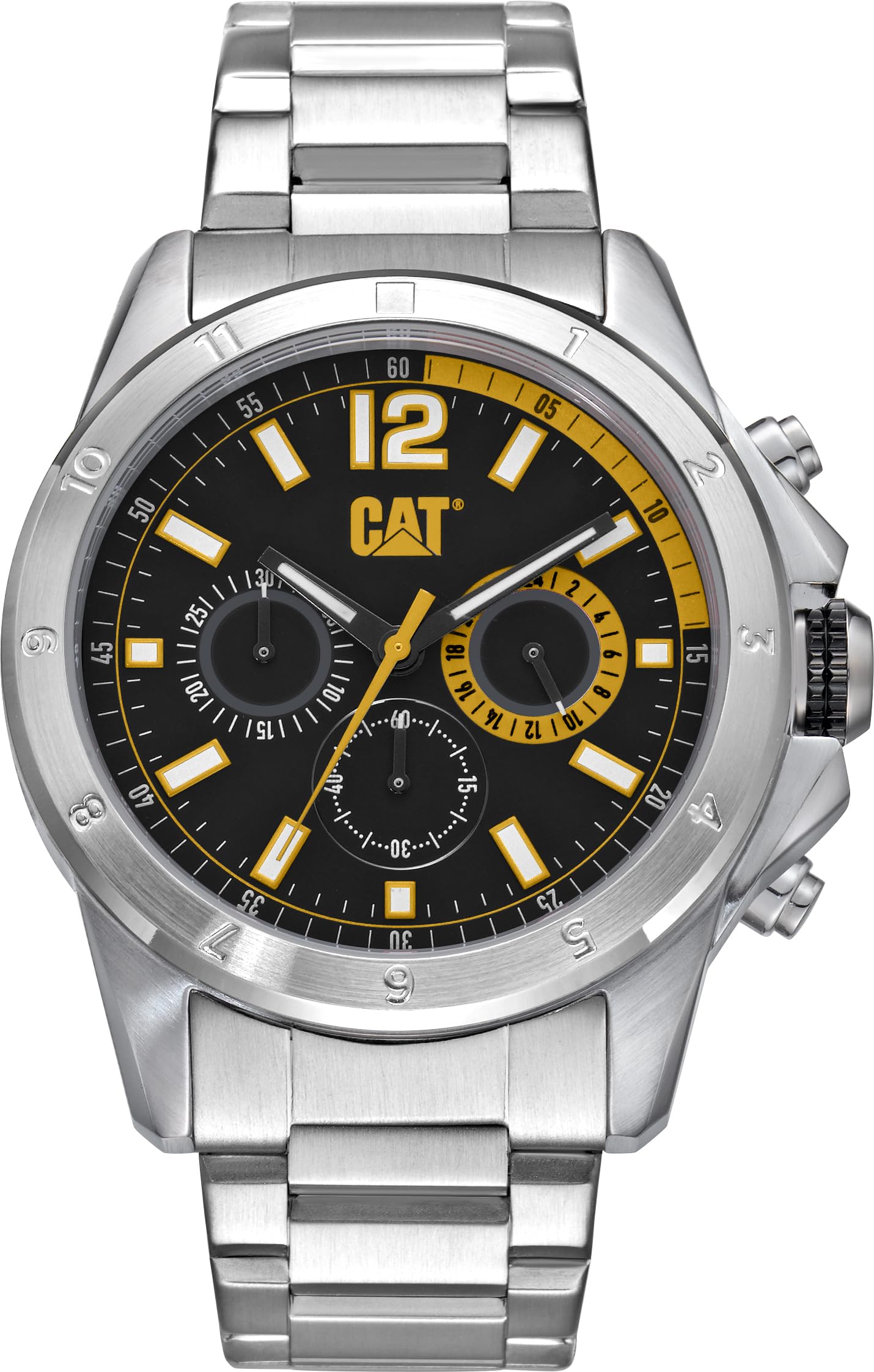 CAT Big Twist Chrono - Reloj para hombre, 42 mm, acero inoxidable