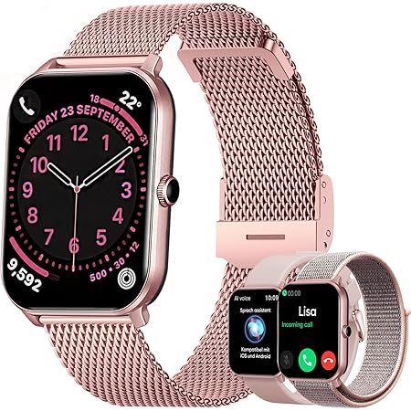 Dachma Android Smartwatch Damen Telefonfunktion - 1.85\