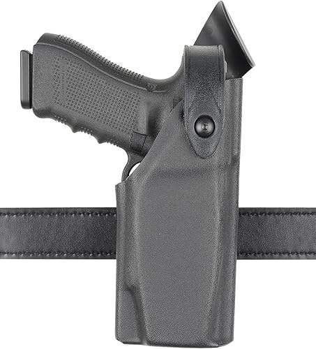 Miniatura 3 de Safariland 6520 EDW Holster SLS y ángulo ajustable, trabilla para cinturón con clip, negro, STX liso, Taser X26