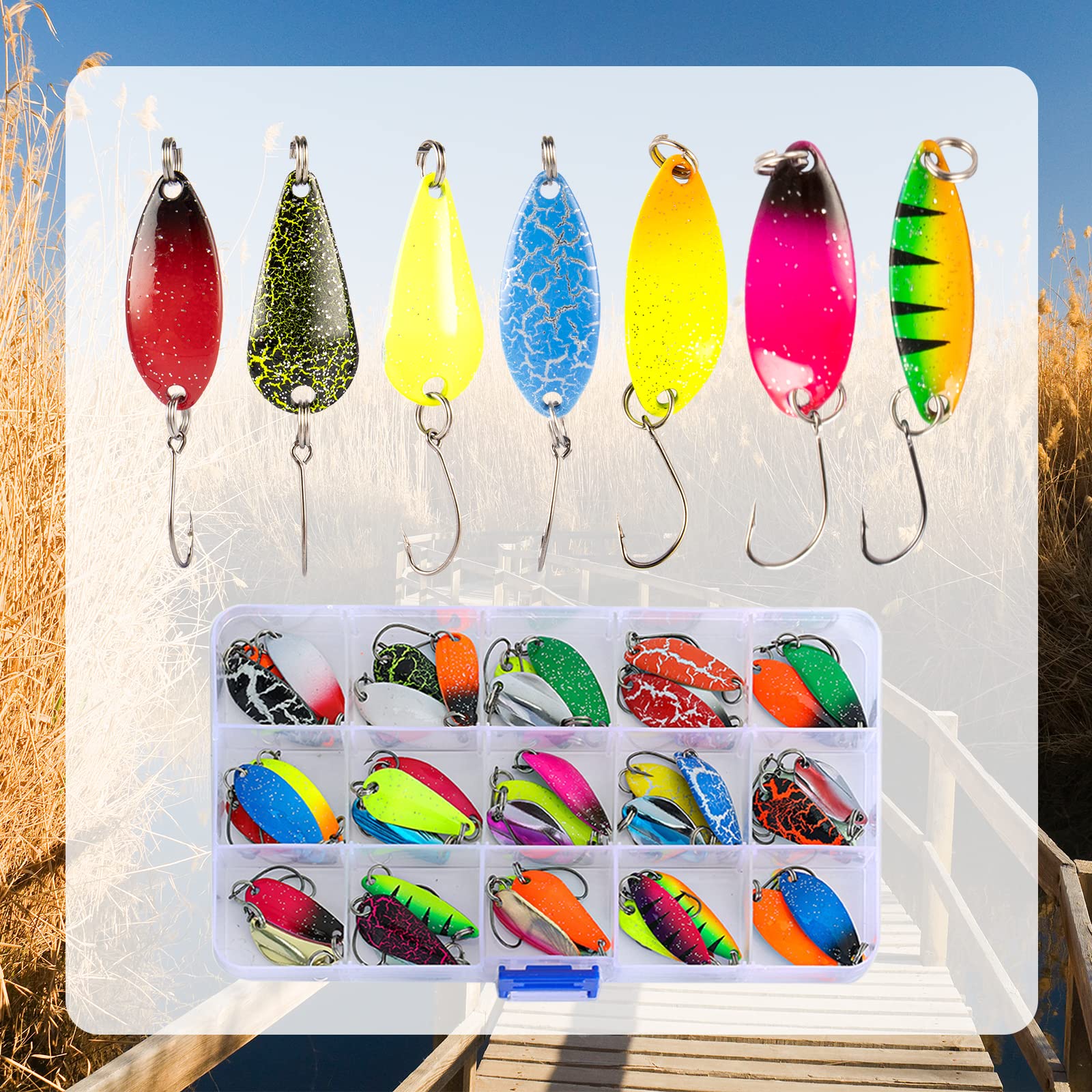 Cucchiaino Nomura Akira 3.5g Green: Spoon Trout Area Distanza