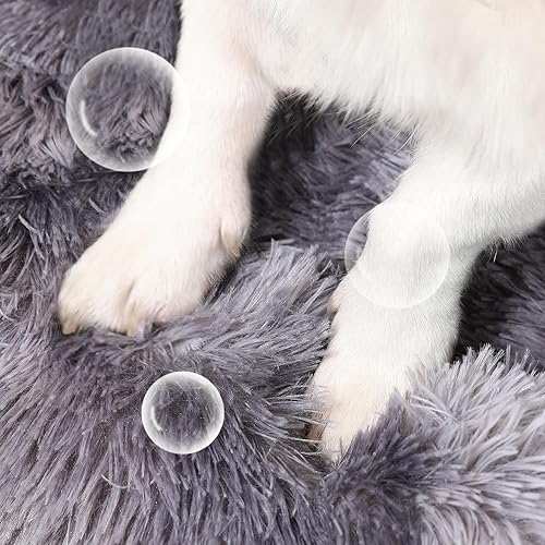 Miniatura 3 de NOYAL Cama calmante para perros con forma de dona, antiansiedad, esponjosa, para perros y gatos pequeños y medianos
