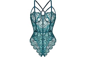 Sexy Lingerie for Women Open Crotch One Piece Teddy Lace Bodysuit