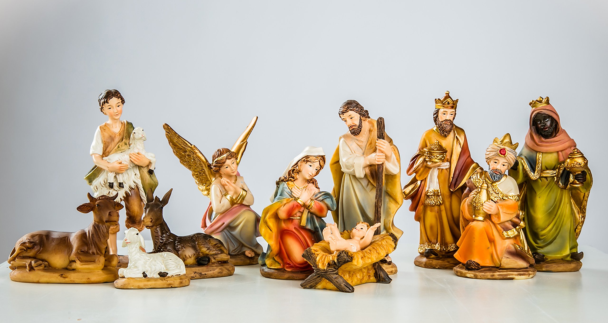 Szopka bożonarodzeniowa (W03 + 9 cm figurki) szopka bożonarodzeniowa, szopka bożonarodzeniowa, figurki do szopki