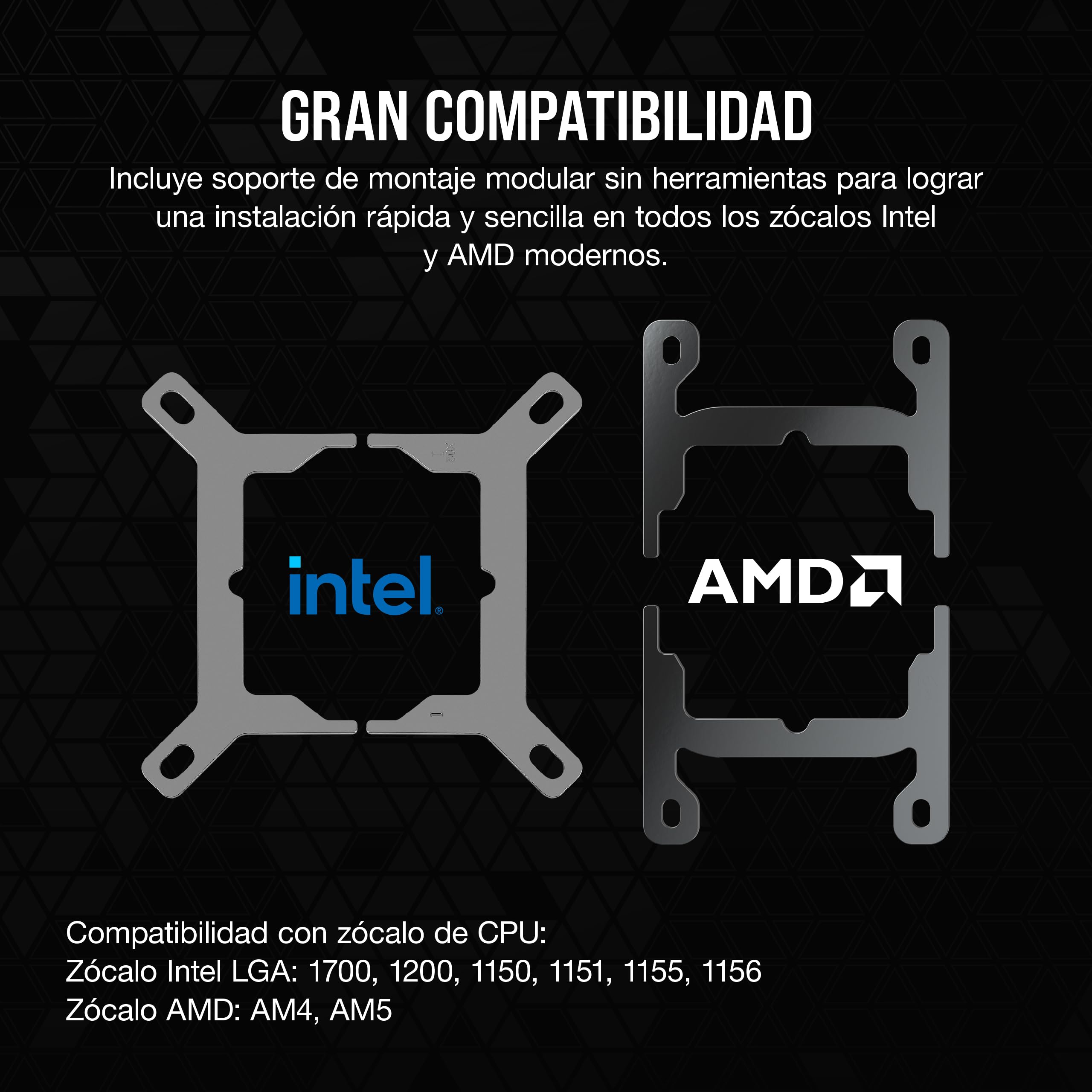CORSAIR iCUE LINK H100i RGB Refrigerador Líquido Para CPU - 240mm AIO - Ventiladores QX120 RGB - Se Adapta a Intel® LGA 1700, AMD® AM5 - Concentrador de Sistema iCUE LINK Incluido - Blanco
