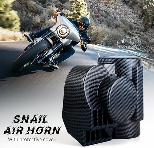 Miniatura 2 de FARBIN Bocinas de tren para motocicleta, automóvil, camión, bocina de aire con cubierta de bocina para motocicleta, 12 V, bocina de automóvil de 150