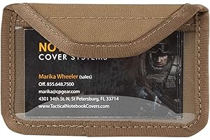 Tactical Business Card Pouch with Hook Fastener Backing