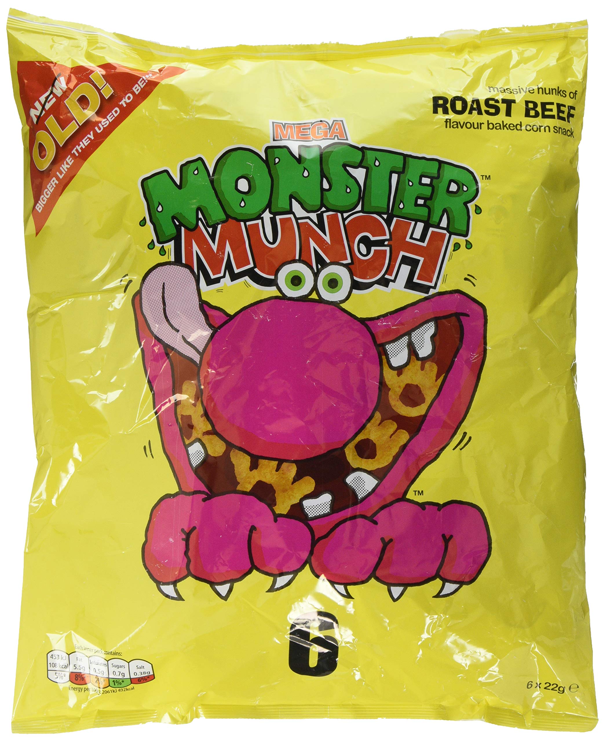 Walkers Monster Munch Roast Beef Snacks, 2.968 kg