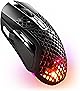 SteelSeries ゲーミングマウス 無線 ワイヤレス Aerox 5 Wireless 超軽量 9ボタン 高速反応 防滴防塵 IP54規格 急速充電 長時間使用可能 TRUEMOVE AIRセンサー搭載 62406 ブラック