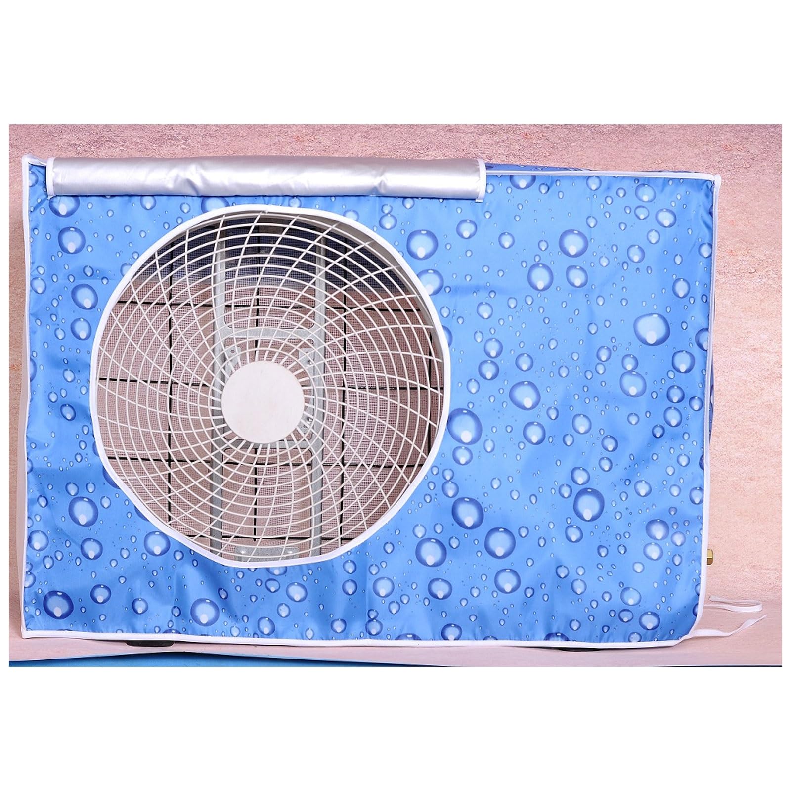 BTYQKZVPM Ultra Thin Flat Washers, Outdoor Air Conditioner Cover Sun Rain Flip Design(Blu,94x70x37cm)