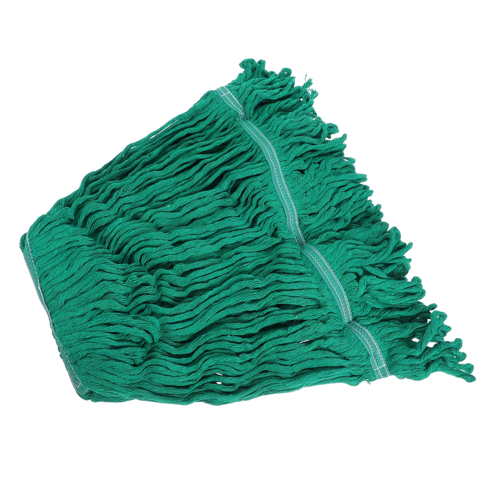 Testina di Ricambio per Mop da Pavimento 2 Pezzi, Cotone Verde | Bagno e Cucina, Lavabile e Riutilizzabile, Ricambio per Pulizia di Pavimenti