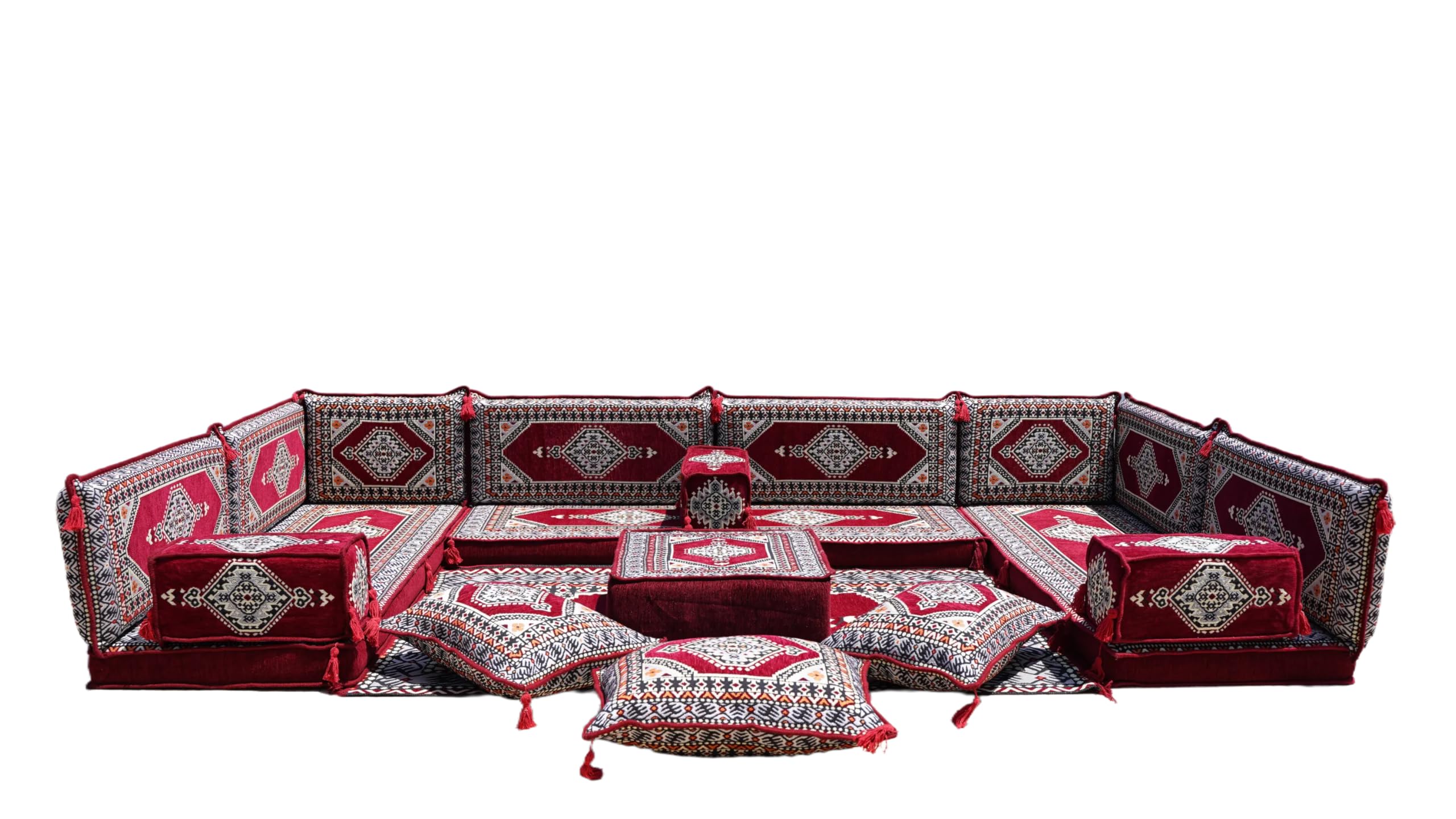 arabicsofa Traditional Arabic Floor Sofa Set – Moroccan Floor Sofa – Jordanian Iraqi Living Room