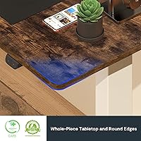 Vista 5 de FLEXISPOT Escritorio ajustable, escritorio eléctrico de pie, escritorio de pie para sentarse, tablero de escritorio completo para oficina en casa