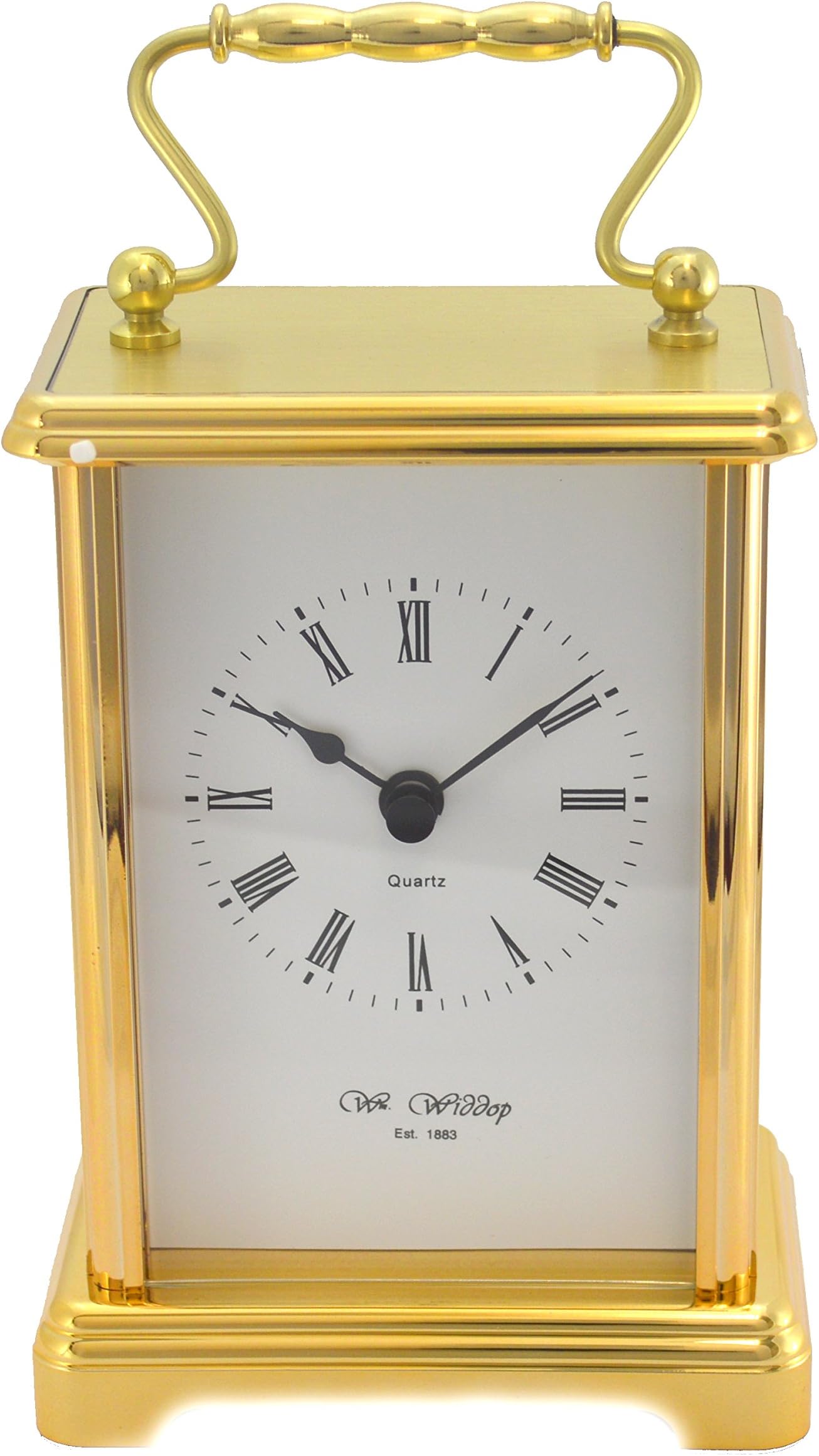 Widdop Brass Effect Carriage Clock Amazon.co.uk Home & Kitchen