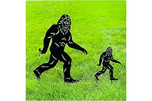 15.8 Inch Bigfoot Silhouette Statue for Unique Outdoor Yard Art