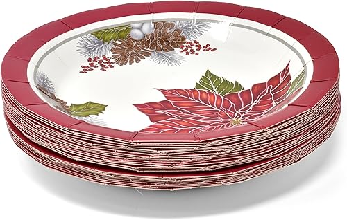 Miniatura 6 de Gift Boutique Juego de platos y servilletas que sirve 50 incluye 50 platos llanos de papel, 50 platos de postre y 50 servilletas de almuerzo para