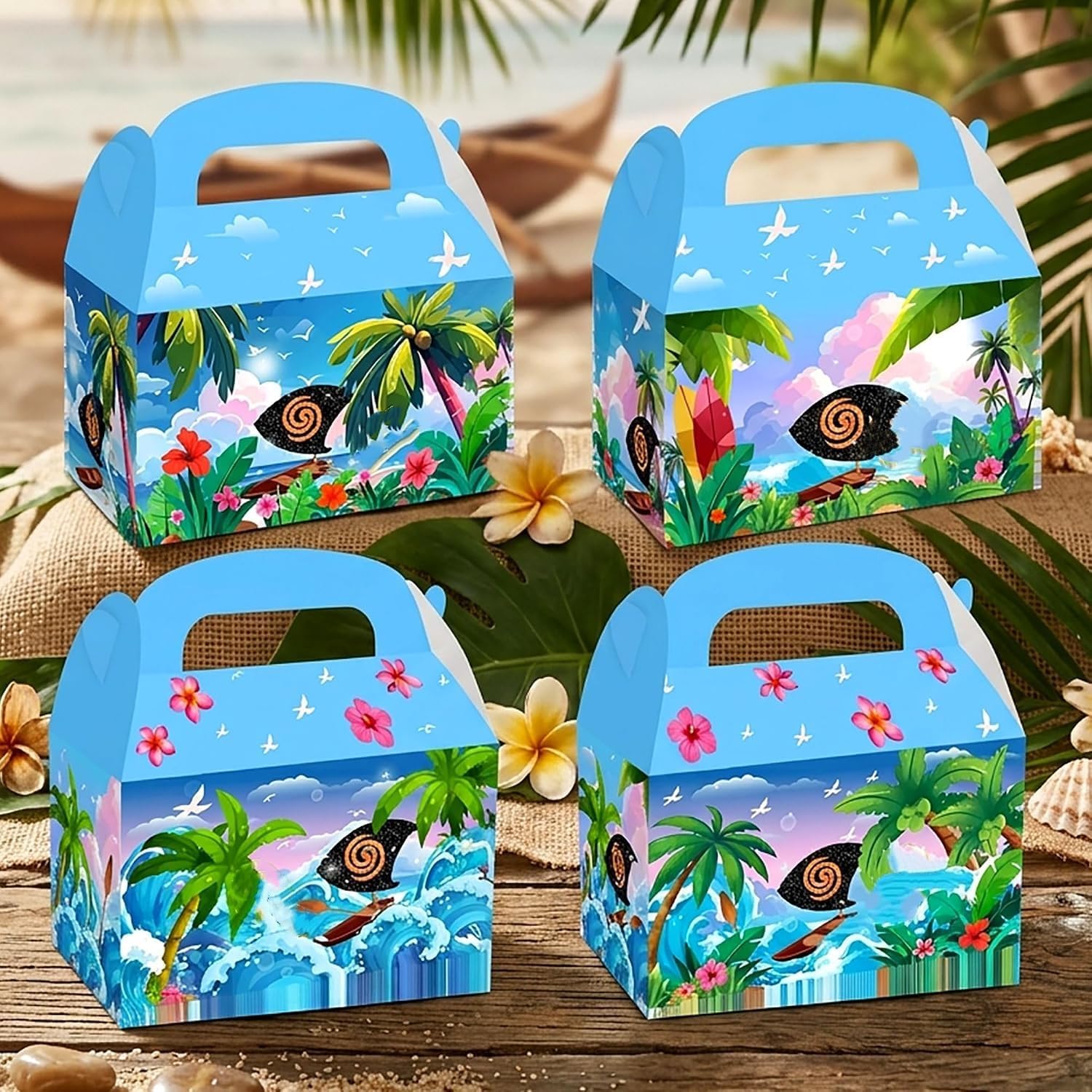 Hawaii Party Treats Goodies Candy Gift Box Hawaii Birthday Party Supplies