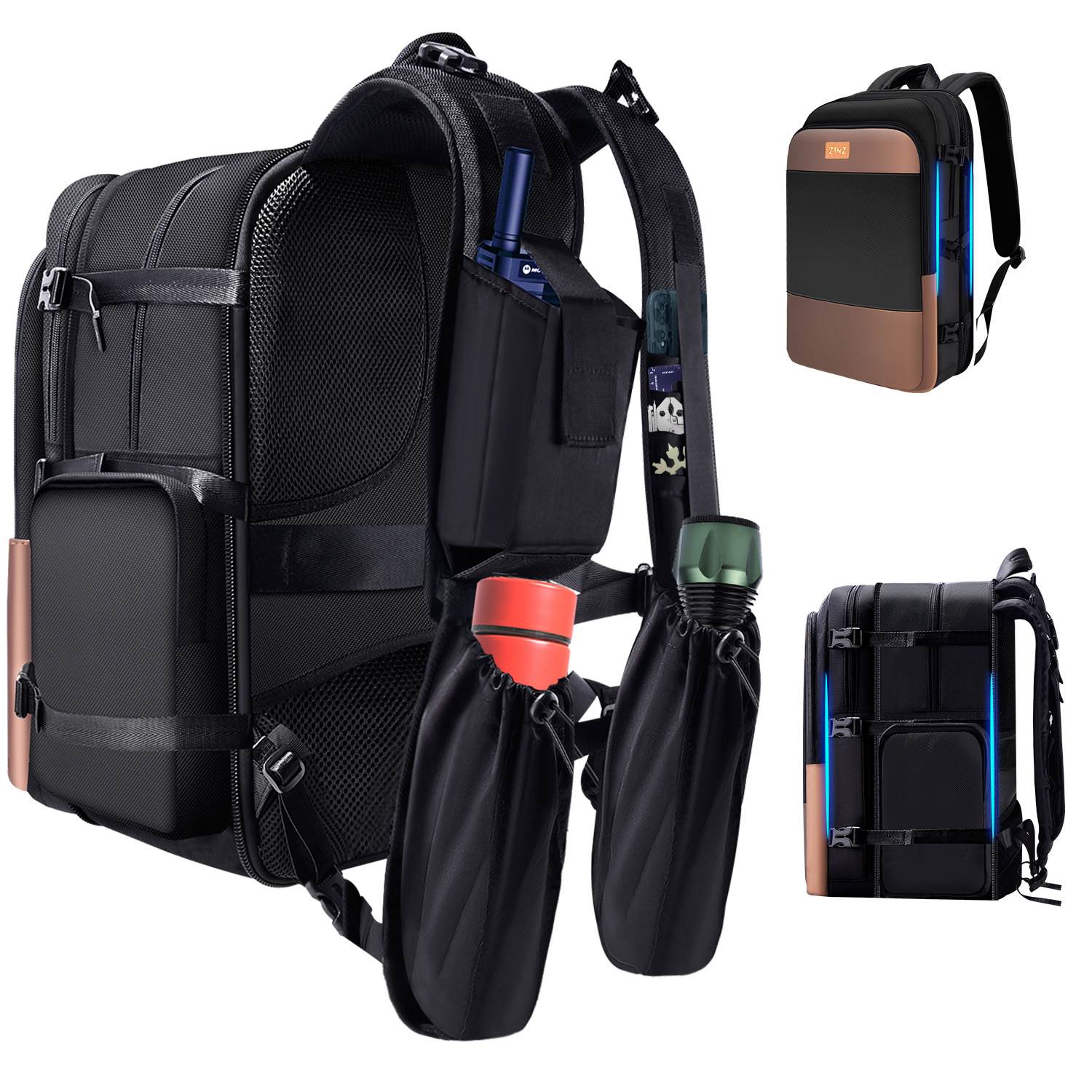 Slim & Expandable Travel Laptop Backpack 15.6 Inch with Patented