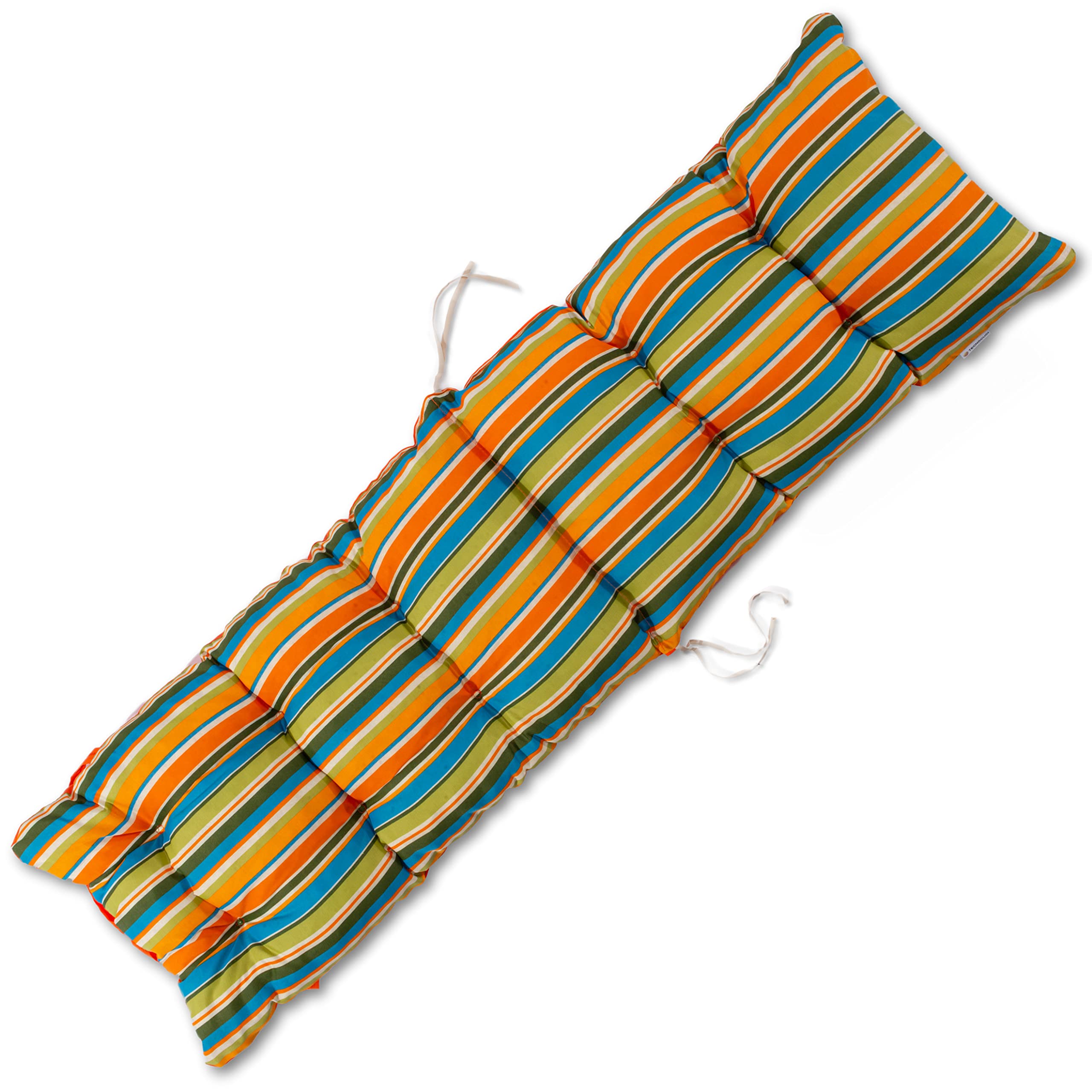 TECNOWEB Cuscino Imbottito per Sdraio con poggiapiedi (160x45cmx10cm) - 100% Made in Italy - Ricambio Cuscino Ideale per Sdraio da Giardino - Disponibili Diversi Colori