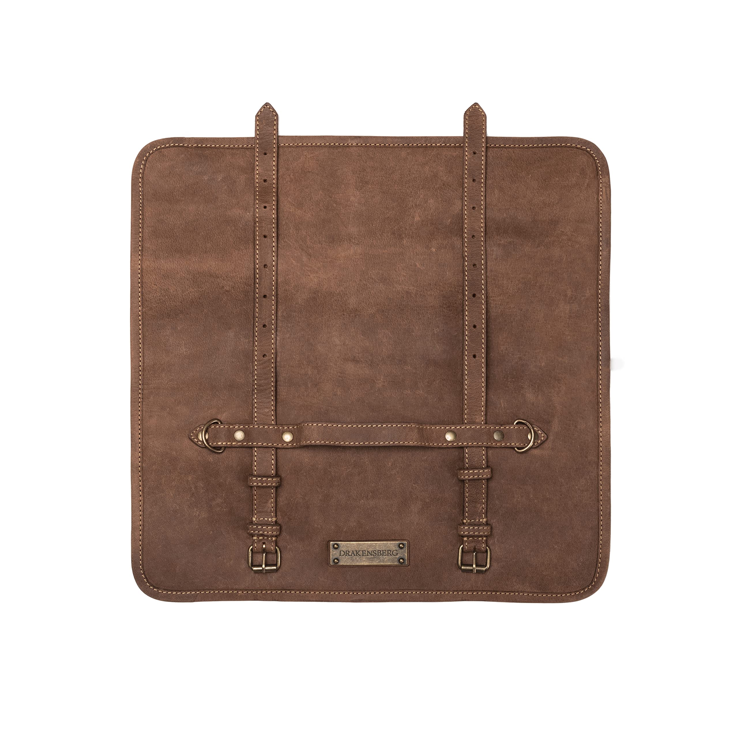 DRAKENSBERG Sac à Couteaux « Blade » – Étui Universel pour Couteaux de Chef Nobles, pour cuisiniers Professionnels, Formation et Passe-Temps, Durable en Cuir de Buffle, Marron Havane, DR00388