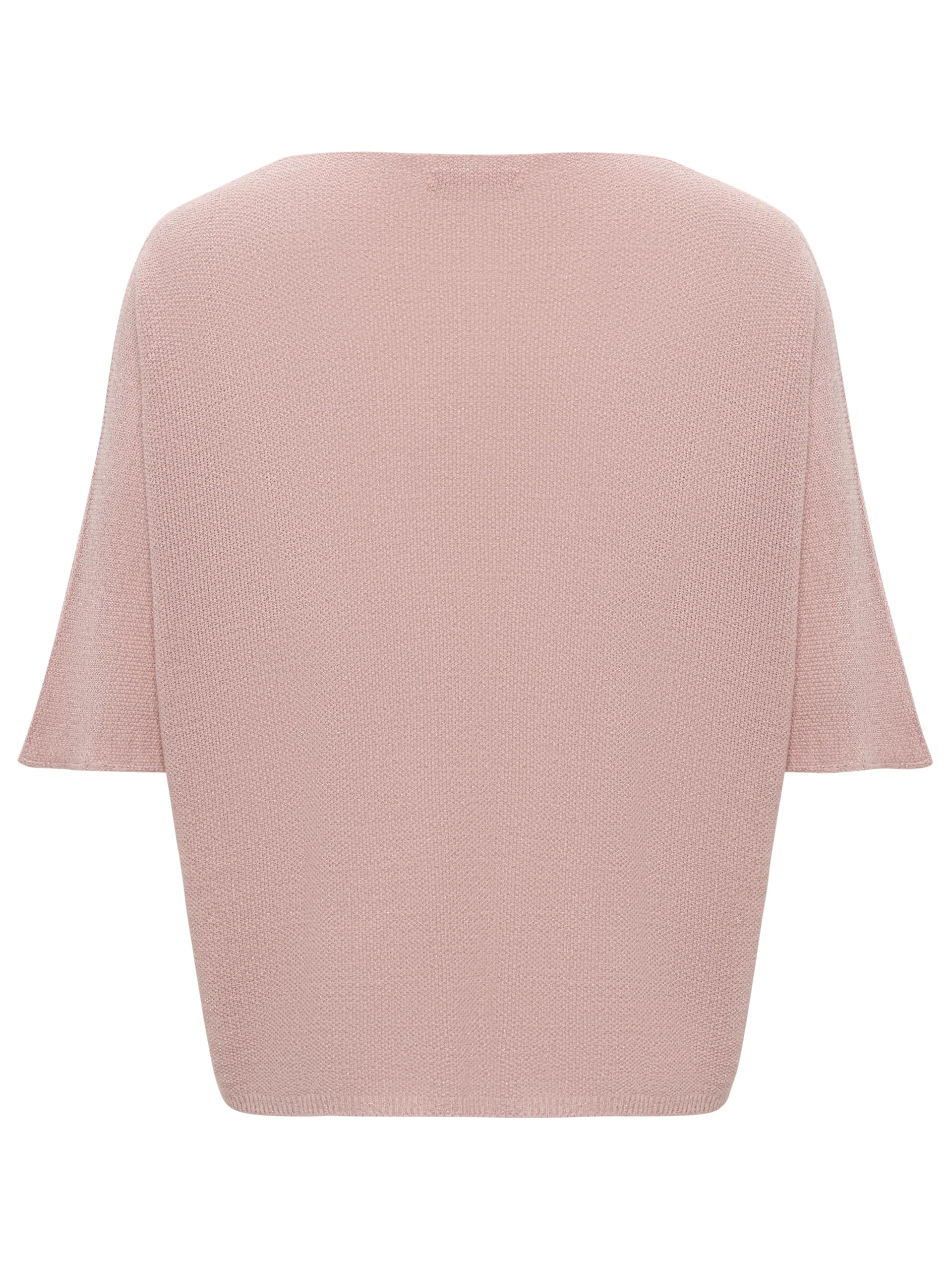 Feinstrickpullover Damen V-Ausschnitt dünner Pullover Damen Oversize Leichter eleganter Glitzer Lurex Pullover Frauen, Made in Italy