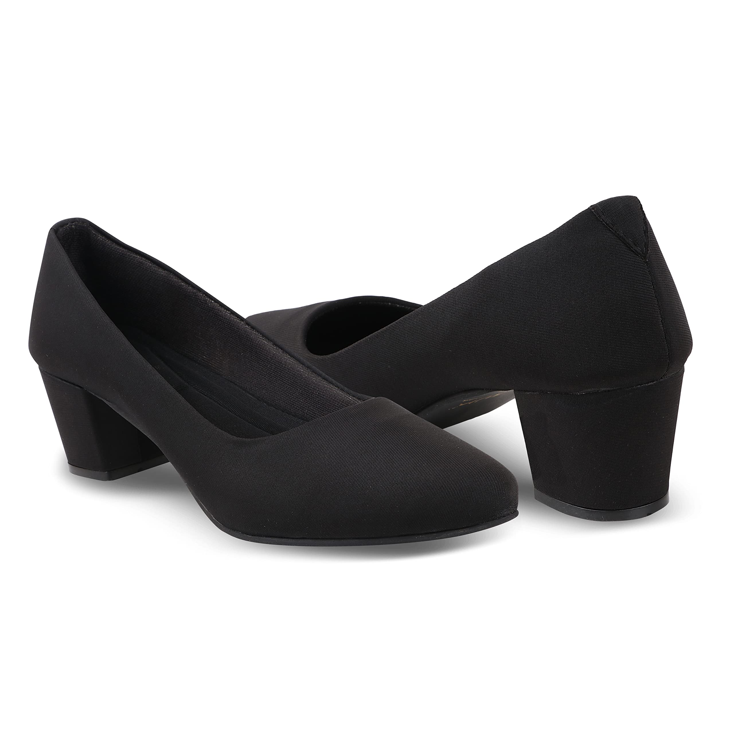 AXIUM BLY136 Women Casual/Party Block Heel Bellies (Black) (B09RBHFYV6) Amazon Price History, Amazon Price Tracker