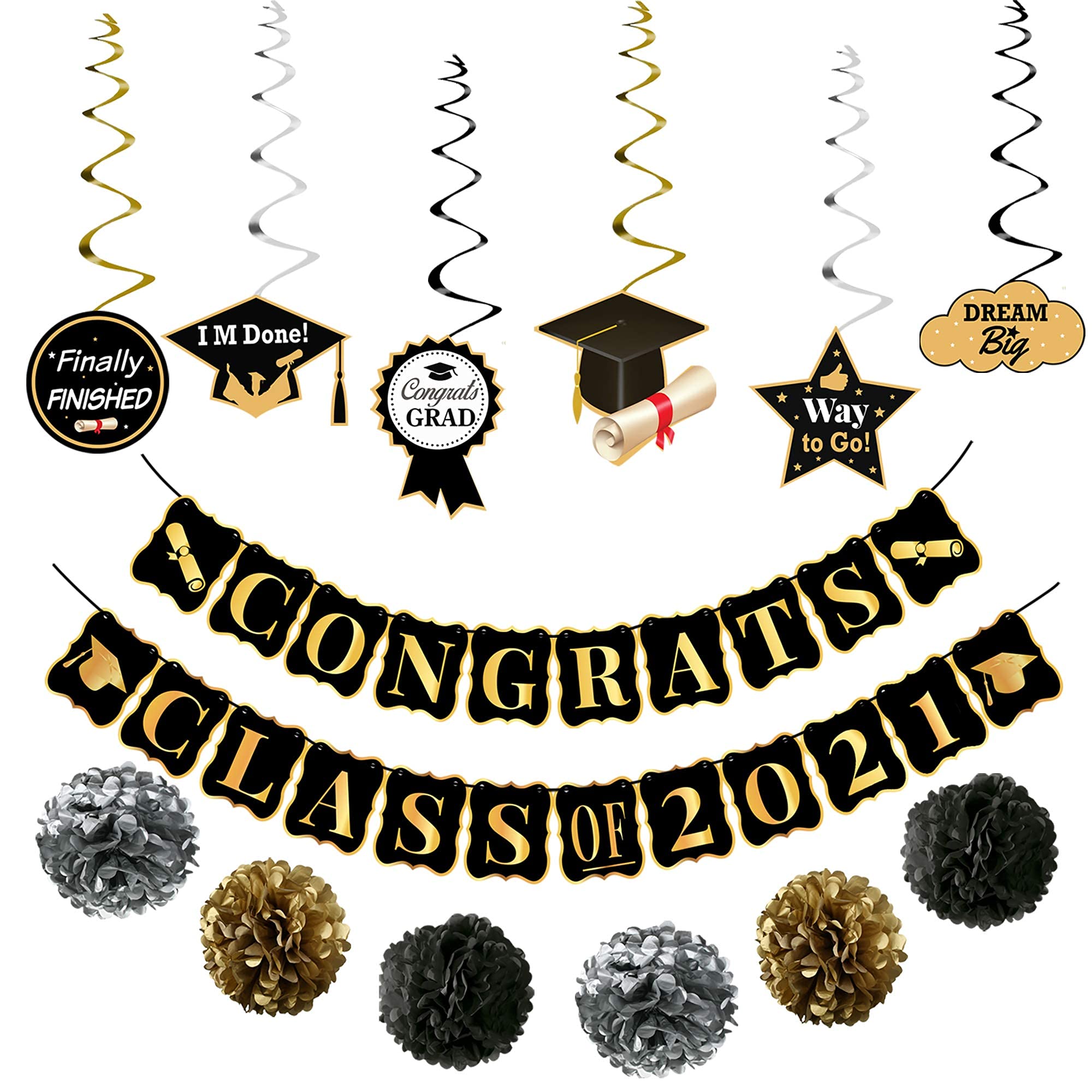 Buy Large Congrats Class Of 2021 Banner for Class Of 2021 Party