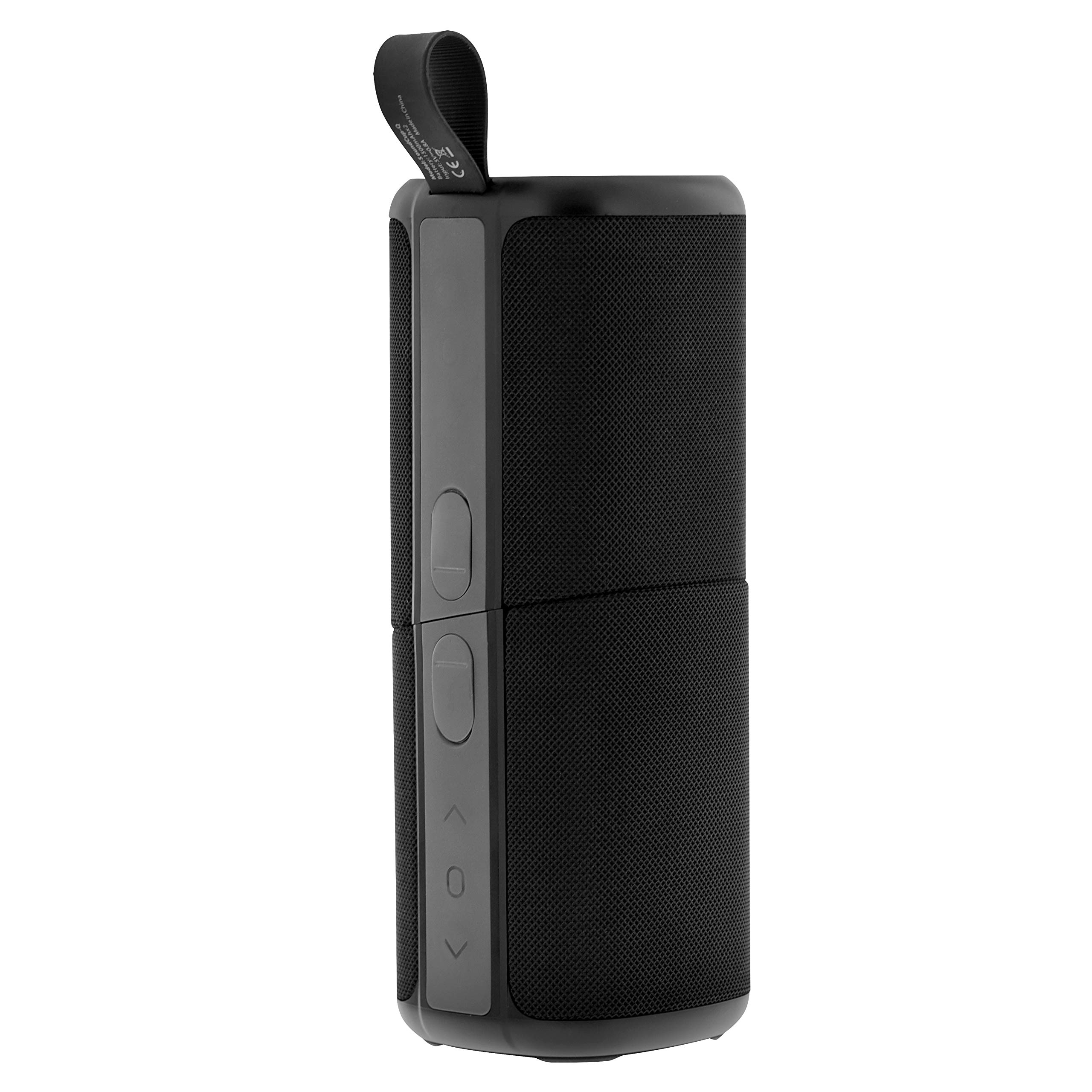 T'nB - Altoparlante Bluetooth portatile 2 in 1, impermeabile, galleggiante, impermeabile all'acqua resistanza, stereo, Bluetooth 5.0 compatto, controlli integrati, altoparlante wireless – colore nero