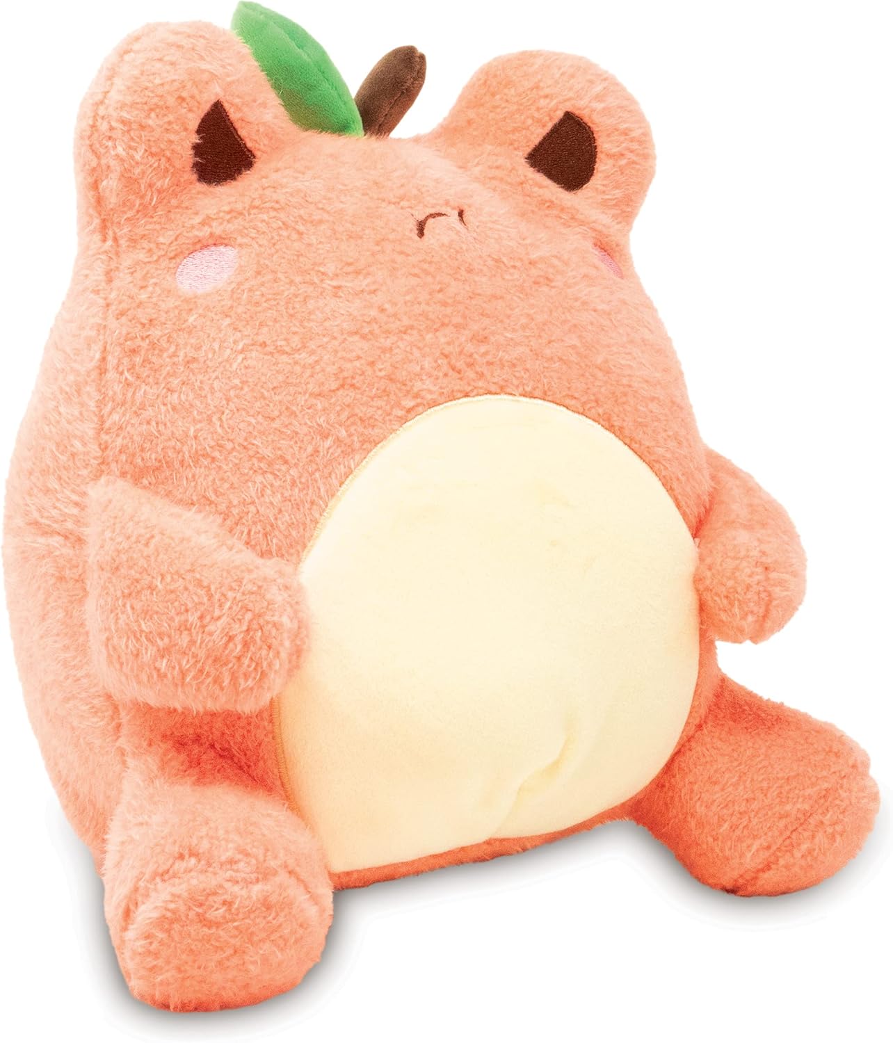Cuddle Barn PlushGoals - Peach Wawa | Super Soft Cute Kawaii Froggie Dressed As Fruit Collectible Stuffed Animal Plush Toy, 9 inches