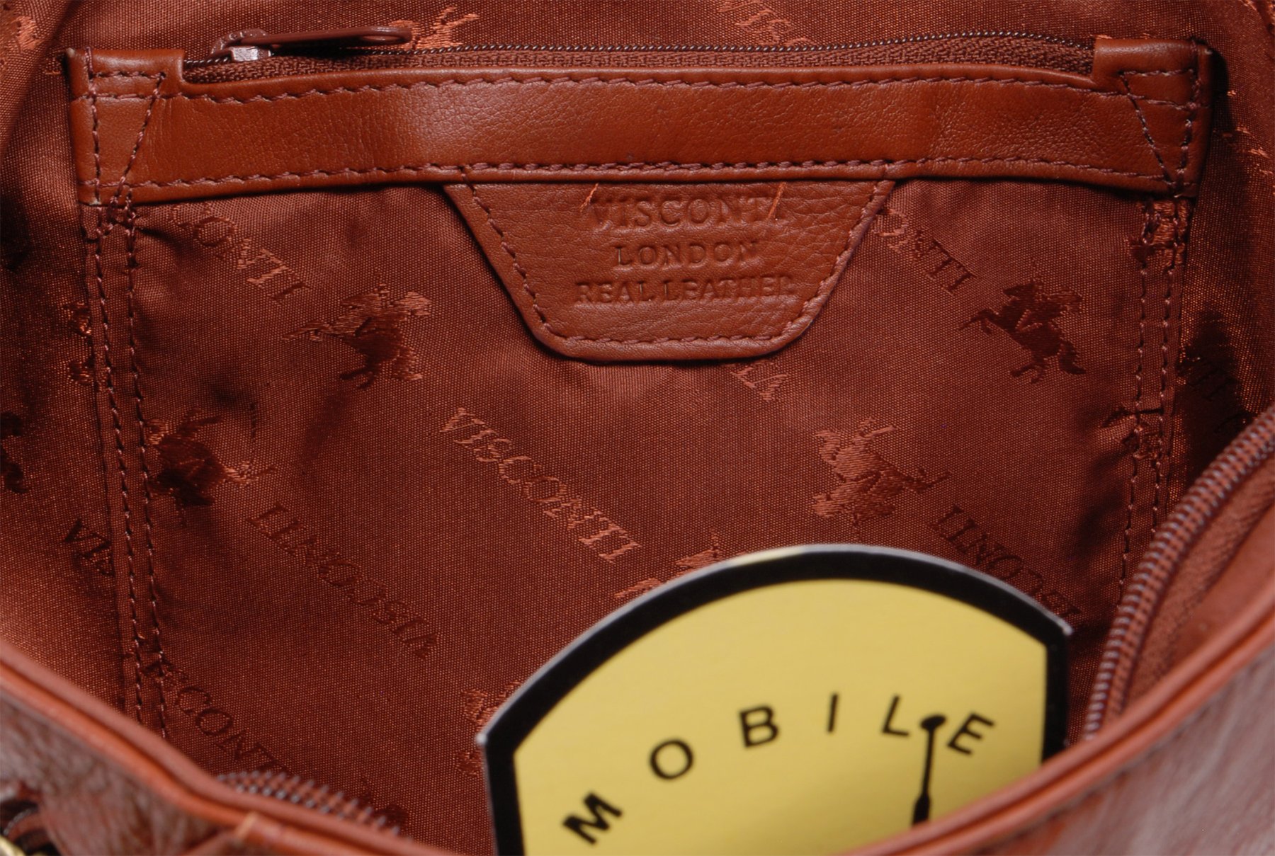 VISCONTI - Bolso Mochila de Mujer - Piel Auténtica - Multibolsillos - Pequeña - Correas Ajustables - Brooke 18258