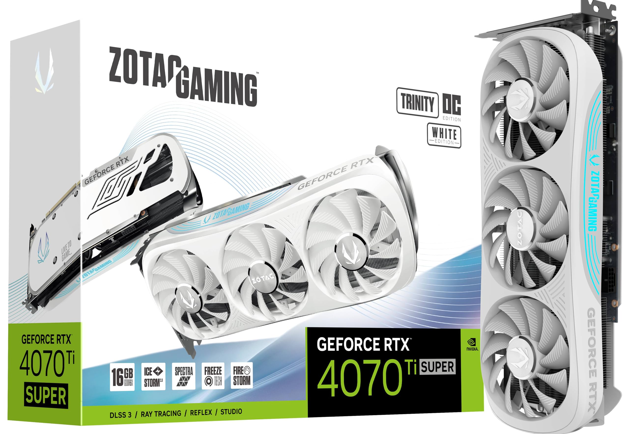 See full amazon price history chart for ZOTAC Gaming GeForce RTX 4070 Ti Super Trinity 16GB GDDR6X Graphics Card | 256-bit 21 Gbps Upto 2625 MHz GPU | 3 DP 1 HDMI PCI Express 4.0 16x Interface | 5 Years (3 + 2 Years Extended Warranty) ZOTAC Gaming GeForce RTX 4070 Ti Super Trinity 16GB GDDR6X Graphics Card | 256-bit 21 Gbps Upto 2625 MHz GPU | 3 DP 1 HDMI PCI Express 4.0 16x Interface | 5 Years (3 + 2 Years Extended Warranty) (B0CRWDSSXS) Amazon Price History, Amazon Price Tracker